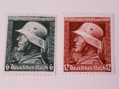 Deutsches Reich 1935 Mi. Nr.569y und 570y