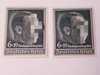 Deutsches Reich 1938 Mi. Nr.672x und 672y