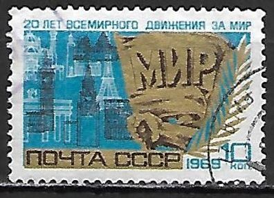 Sowjetunion gestempelt Michel-Nummer 3636