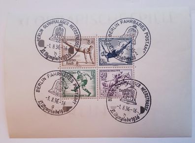 Deutsches Reich 1936 Block 5x Olympische Sommerspiele Berlin