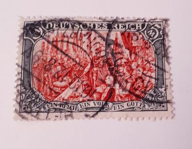 Deutsches Reich 1915 Kriegsdruck Mi. Nr.97 A I b gestempelt und BPP geprüft