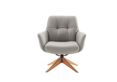 Lounge Sessel Assento C mit Armlehne Leder creme