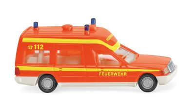 Wiking H0 1/87 60701 Mercedes Benz Feuerwehr - Krankenwagen leuchtrot - NEU