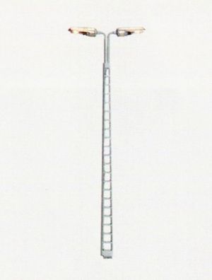 Schneider H0 1306-L Bahnsteigleuchte hoch 2-fach mit LED 14-16V - OVP NEU