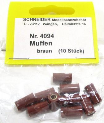 Schneider Z-H0 4094 Muffen braun (10 Stk) - NEU