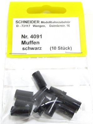 Schneider Z-H0 4091 Muffen schwarz (10 Stk) - NEU