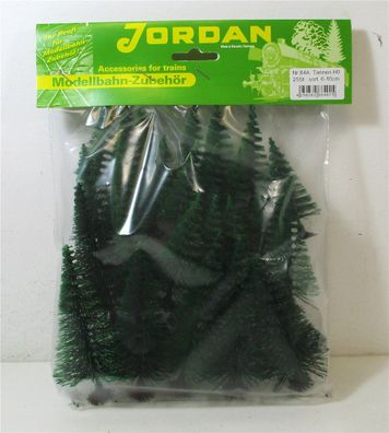 Jordan H0/N [84A] Modell - Tannen mit Fuß 6 / 8 / 10cm 25 Stück - OVP NEU