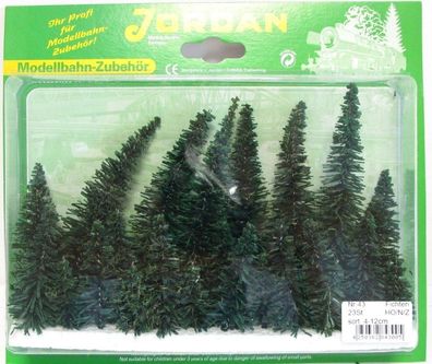 Jordan H0/N/Z Jordan [43] Modell-Fichten 4/6/8/12cm steckbar 23 St. - OVP NEU