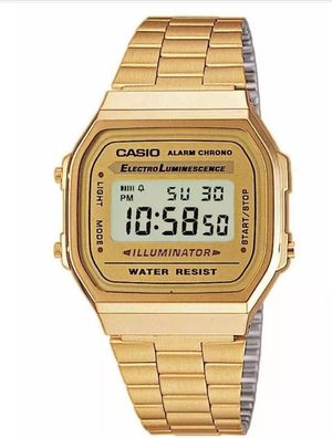 Casio Armbanduhr Retro Casio-Collection A168WG-9EF Neu in Ersatz Ovp