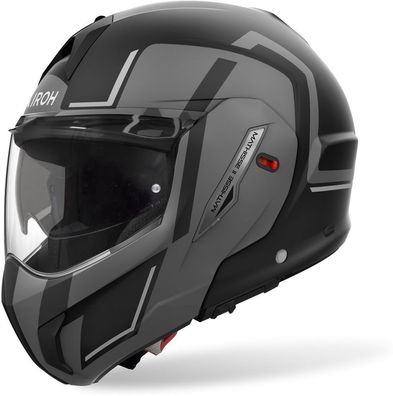 Airoh Klapphelm Helmet Mathisse Ii Genius Grey Matt 57-25058