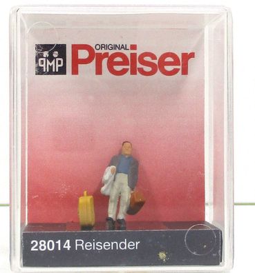 Preiser Exclusiv 28014 Reisender Koffer Einzel Figuren H0 1:87 OVP (5858K)