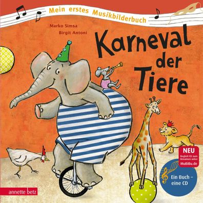 Karneval der Tiere | Marko Simsa | Buch | Mein erstes Musikbilderbuch mit CD