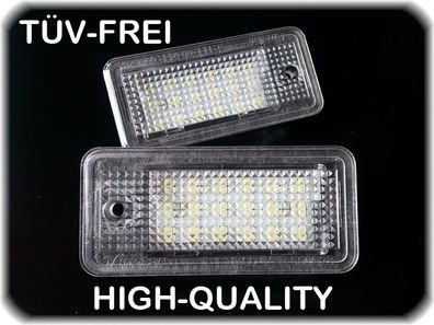 LED Kennzeichenbeleuchtung Audi A3 8P - A4 B6 B7 - A6 4F - Q7 TÜV-FREI CANBUS