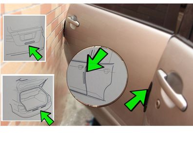 Kohlefaser Scratch protection Abdeckung Lippe Kratzschutz Stoßstange ecken guard