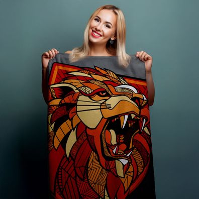 Harry Potter Hogwarts Duschtuch Strandtuch Badetuch 70 x 140 cm