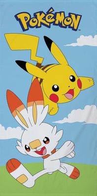 Pokemon Pikachu Duschtuch Strandtuch Badetuch 70 x 140 cm
