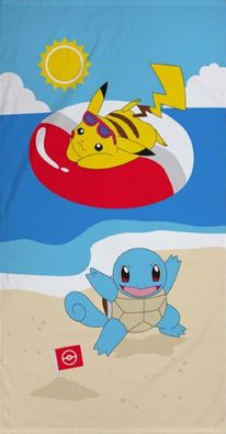 Pokemon Pikachu Duschtuch Strandtuch Badetuch 70 x 140 cm