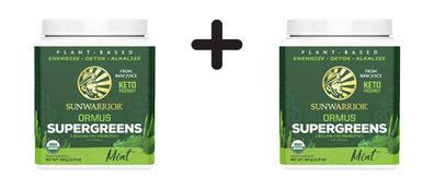 2 x Sunwarrior Ormus Super Greens Organic (450g) Mint
