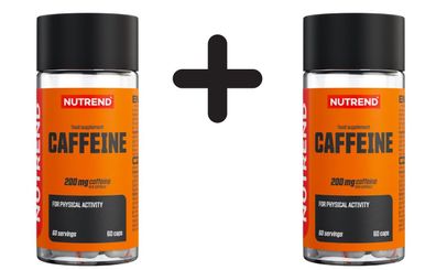 2 x Nutrend Caffeine, 200mg - 60 caps