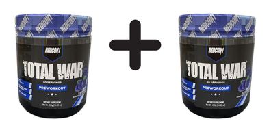 2 x Redcon1 Total War - Preworkout, Blue Raspberry - 420g