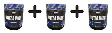 3 x Redcon1 Total War - Preworkout, Blue Raspberry - 420g