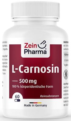 L-Carnosine, 500mg - 60 caps