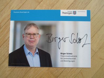 Thüringen Staatssekretär Birger Scholz - handsigniertes Autogramm!!!