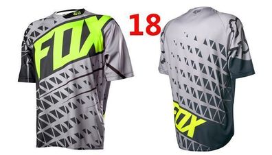 Fox Herren trikot Radsport Fahrrad-Tops T shirt Freizeit Kurzarm jersey #18