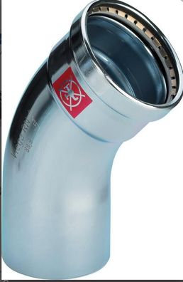 Viega Bogen Prestabo XL Stahl verz. 45Gr I/A m SC-Contur 64,0mm