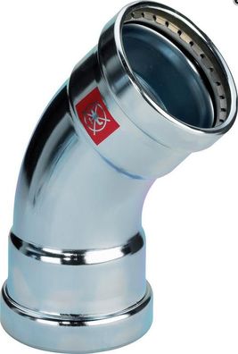 Viega Bogen Prestabo XL Stahl verz. 45Gr I/I m SC-Contur 64,0mm