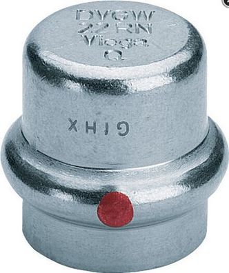 Viega Verschlusskappe Prestabo Stahl verzinkt IG mit SC-Contur 15mm