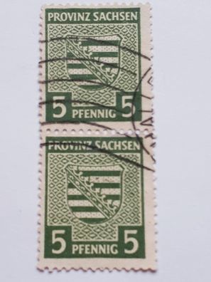 SBZ Ostsachsen Provinz Sachsen 1945 Mi. Nr.75 ya