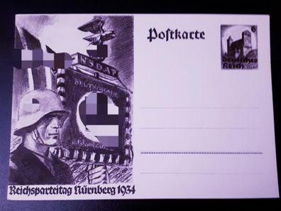 Postkarte Deutsches Reich Reichsparteitag Nürnberg 1934