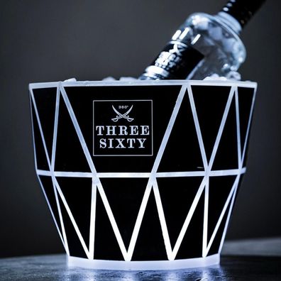 Three Sixty Vodka Flaschenkühler - Ice Bucket Premium - Für Flaschen, die im Ra