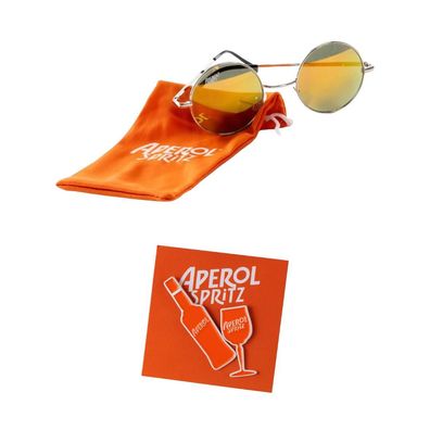 Aperol Spritz Accessoire-Set – Sonnenbrille + 2 trendige Pins