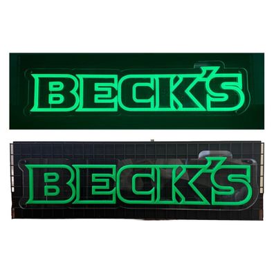 Beck’s Leuchtreklame – Kultiges LED-Barschild im ikonischen Grün