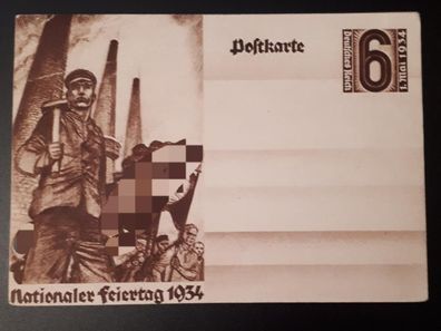 Postkarte Deutsches Reich Nationaler Feiertag 1934