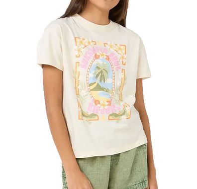 RIP CURL Kids T-Shirt Island Bliss Art bone