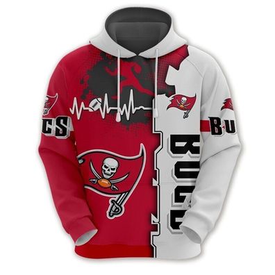 Fußball Herren Sweatshirt Tampa Bay Buccaneers Trefferfarbe Kapuzenpullover