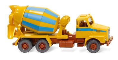 Wiking H0 1/87 068207 Volvo N10 Betonmischer - maisgelb/hellblau - OVP NEU