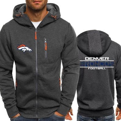 Neu Herren Fußball Sweatshirt Denver Broncos Hoodie Kapuzenpullover