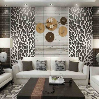 Vlies Fototapete Wandtapete Wandbilder 3D Holzrelief Holzmaserung Blume 5011