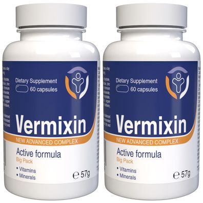 Vermixin - 120 Kapseln (2 x 60 Kapseln) - 2er Pack