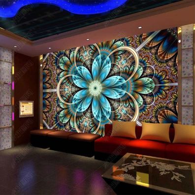Vlies Fototapete Wandtapete Wandbilder Moderne Laser Glare Flower Bar 5030