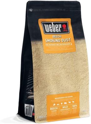 Weber Räuchermehl Buche, 500g, f. Kalträucherschnecke