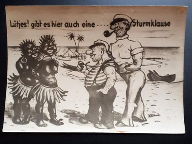 Postkarte Matrosen Lütjes! Gibt es hier auch eine.... Sturmklause