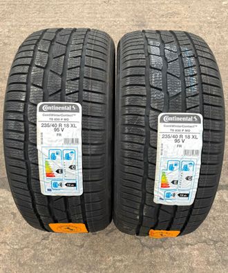 2x Winterreifen 235/40 R18 95V XL Continental Conti Winter Contact TS830P MO 2019 NEU
