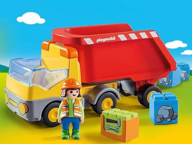 Playmobil 1.2.3 70126 Kipplaster LKW Spielzeug Spielset Spielfigur Motorik