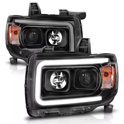 GMC Canyon Projector Scheinwerfer Neon Tube LED 15 - 22 2015 2022 black