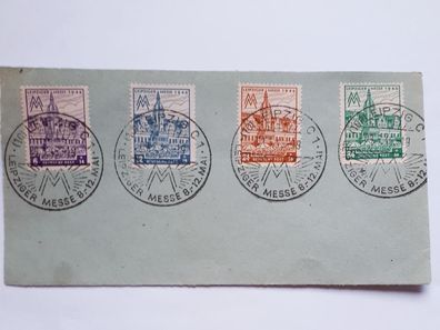SBZ Westsachsen Mi. Nr.162 - 165 Ax auf Briefausschnitt